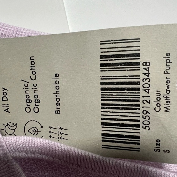 Sweaty Betty After Class Cross Back Sweatshirt, New with Tags, Mistflower Purple - Picture 5 of 6